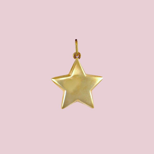 gouden ster bedel hanger