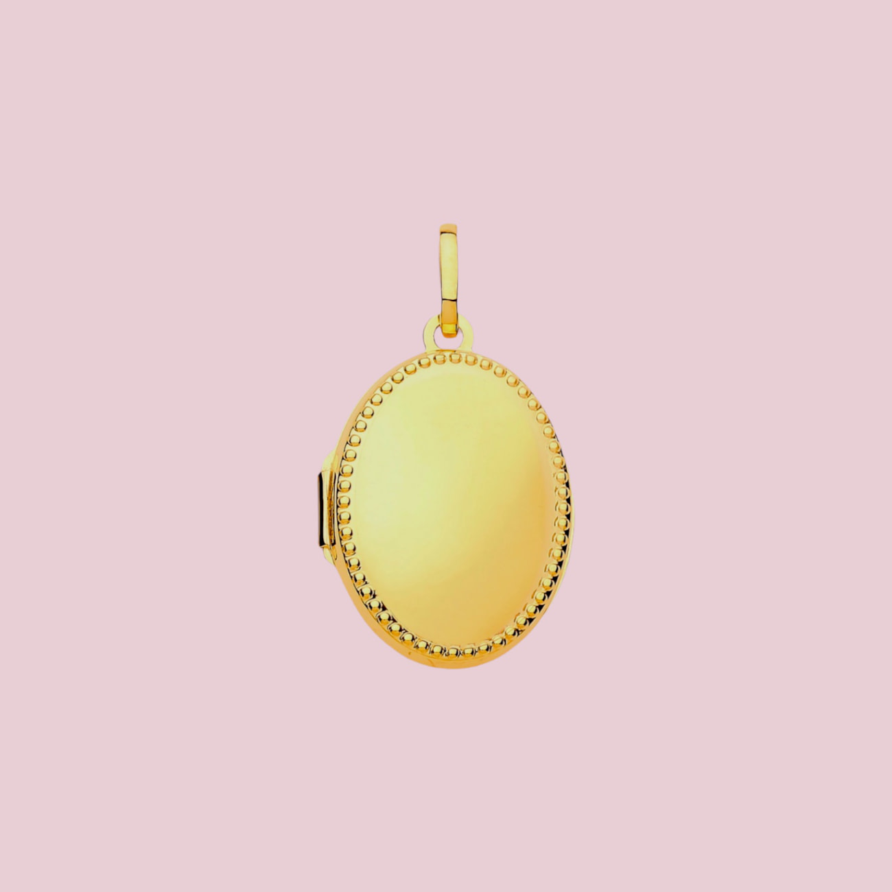 vintage gouden locket hanger medaillon ovaal