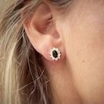 vintage_oorbellen_saffier_oorknopjes_cluster_zirkonia
