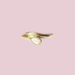 vintage ring met opaal gouden snake ring