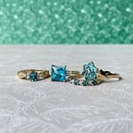 gouden ringen met topaas vintage goud