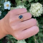 onyx signet ring goud dames zegelring