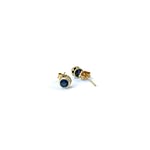 gouden oorknopjes saffier studs