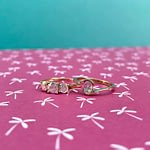 vintage ringen maansteen en mystic topaas