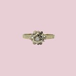 vintage diamant ring art deco stijl