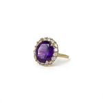 amethist ring cluster 10 karaat goud entourage