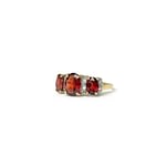 gouden granaat trilogie ring goud met diamant