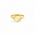 love signet ring gouden hartje sieradenmeisje