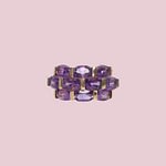 vintage amethist ring statement ring