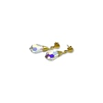 gouden oorbellen kristal druppels hangers