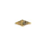 gouden pink zegel ring pinky signet dames