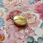 vintage gouden locket hanger medaillon