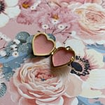 vintage hart locket medaillon goud floral