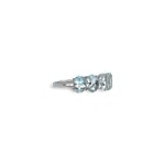 aquamarijn ring van witgoud vintage ring