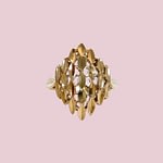vintage gouden ring filigree ruit