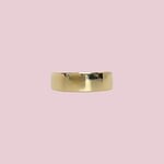 gouden brede teenring 9 karaat goud