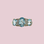topaas trilogie ring met diamant