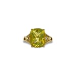 vintage ring limoenkwarts groene citrien