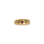 antieke gypsy ring 9 karaat goud