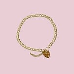 gouden armband hart slotje