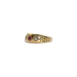 vintage antieke ring gypsy band ring trilogie