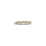 zirkonia rij ring eternity 9k goud