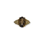 vintage rookkwarts cluster ring
