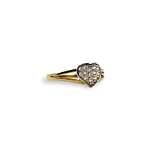 hartjes ring zirkonia steentjes cz 9k goud