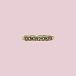 vintage eternity ring chrysoberyl