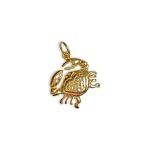 gouden kreeft bedel vintage krab