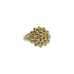 gouden ring bolletjes cluster 3d design