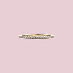 vintage eternity ring met diamant van 9k goud