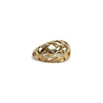 vintage gouden dome ring opengewerkt