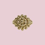 vintage ring bolletjes cluster open design
