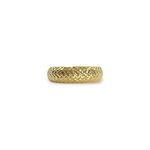 vintage ring goud band met motief