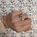 vintage topaas ring goud sieradenmeisje