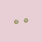 diamant oorknopjes goud