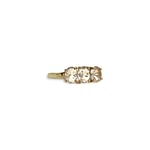 vintage gouden ring trilogie roze