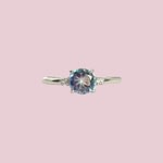 vintage mystic topaz ring witgoud
