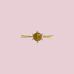 vintage ring groene granaat