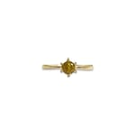 vintage ring groene granaat solitair