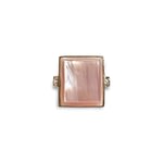 vintage ring parelmoer rechthoek