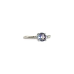 witgouden ring mystic topaz en diamant