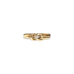 ring gouden knoopje vintage