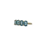 topaas 5-steens ring goud