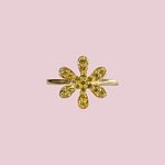 vintage ring bloem diamant