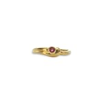 vintage ring robijn 18 k