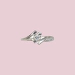 witgouden ring zirkonia 18 karaat