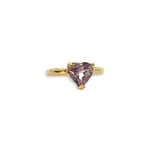 zirkonia hart ring paars 18k