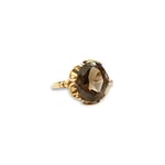 vintage rookkwarts solitair ring